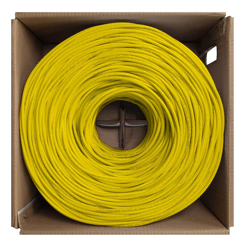 Cable Ethernet Cat6 Utp Cmp Plenum 305 M Amarillo