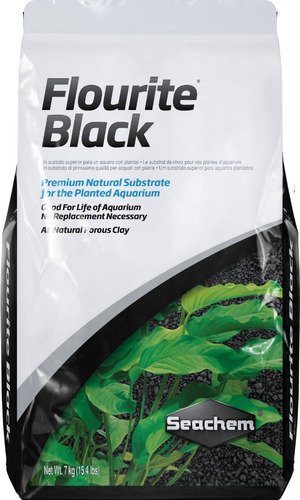 Seachem Flourite Black 7kg Sustrato Acuario Plantado