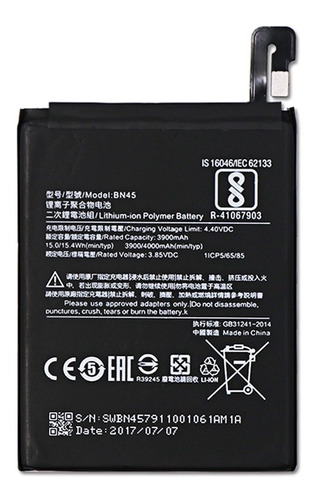 Batería Pila Xiaomi Redmi Note 5a 5a Pro Tienda Chacao