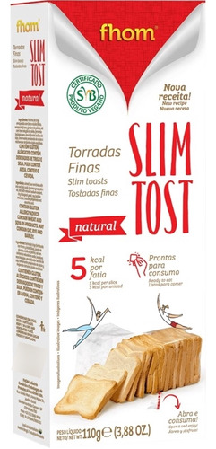 Torrada Slim Tost Natural 110g