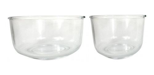 Set 2 Tazones De Vidrio Para Batidora Bowl Reposteria