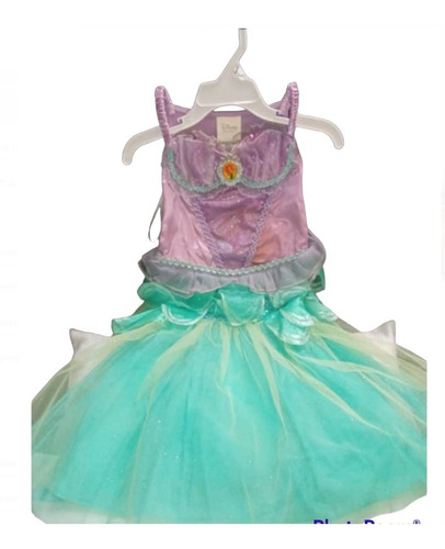 Vestido Princesa Ariel Original Parque Disney Con Accesorios