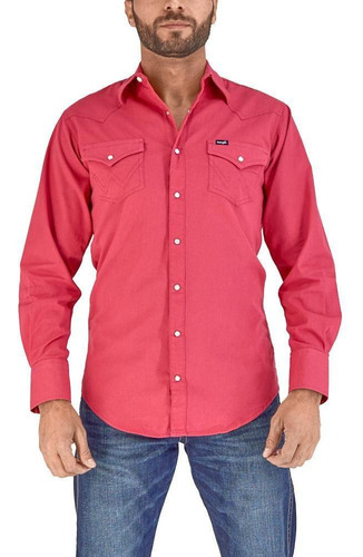 Imagen 1 de 6 de Camisa Vaquera Wrangler Hombre Manga Larga A27