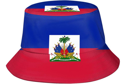 Lindos Sombreros Cubo Bandera Haití, Gorra Sol Haitiana A Al