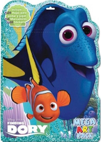 Libro - Buscando A Dory (mega Art Pack) (contiene Hojas Par