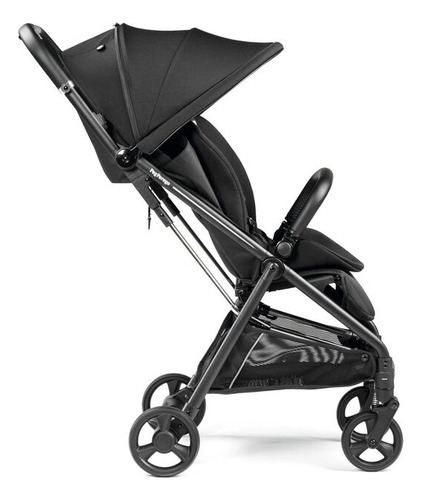 Coche Bebé Peg Perego Selfie Plus Liviano Cierre Automático Color True Black Chasis Negro