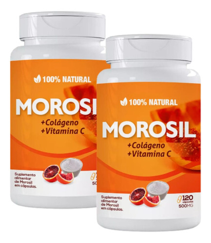 Kit 2x Morosil + Colágeno + Vitamina C - 240 Cápsulas