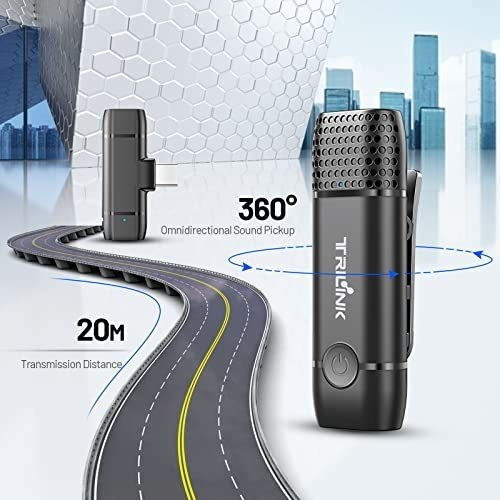 Micrófono De Solapa Inalámbrico Usb-c, Compatible Con Mini M