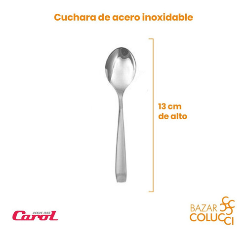 X12 Cucharita Te Línea 3900, Carol - Bazar Colucci