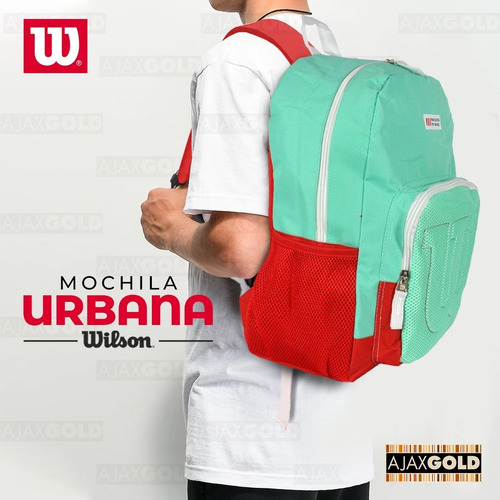 Imagen 5 de 10 de Mochila Wilson Urbana Deportes Reforzada Gym Porta Notebook
