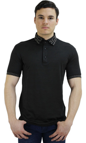 Playera Formal Aurum By Platini Polo Jps9125  Corte Slim