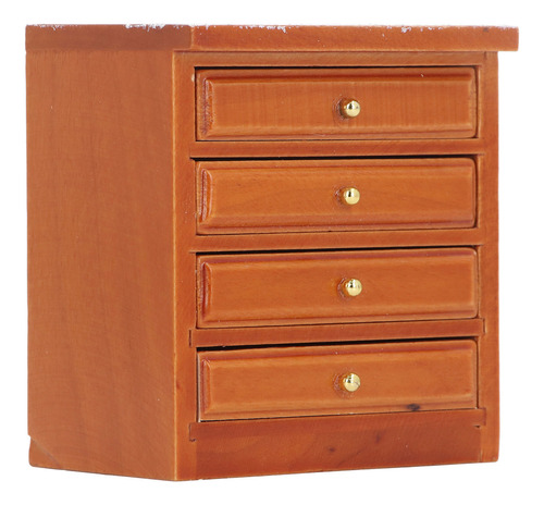 Armario Dollhouse De Madera Para Almacenamiento En Miniatura