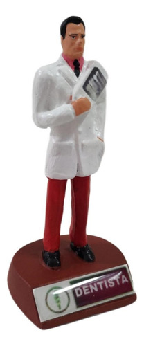 Boneco Profissão Dentista Masculino Em Resina