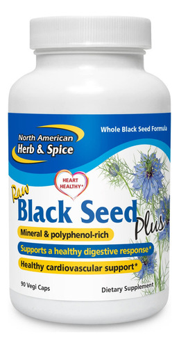 Hierbas Y Especias Norteamericanas Black Seed Plus - 90 Cáp