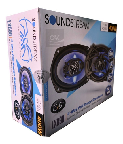 Bocinas Soundstream Lx690 6x9 Iluminacion Led 400w Mod 2019