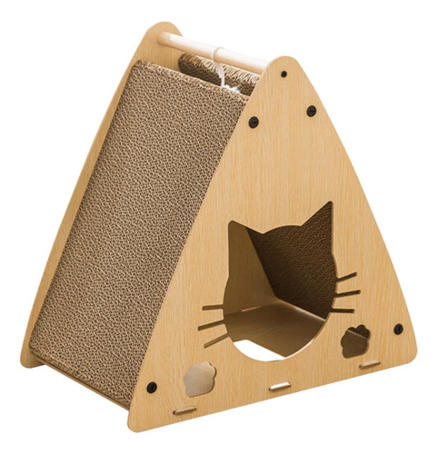 Rascador Cueva Triangular Para Gato Mdf