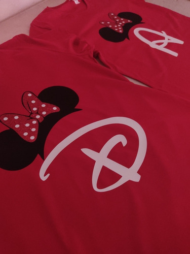 Set De 5 Playeras Personalizadas Minnie O Mickey Disney