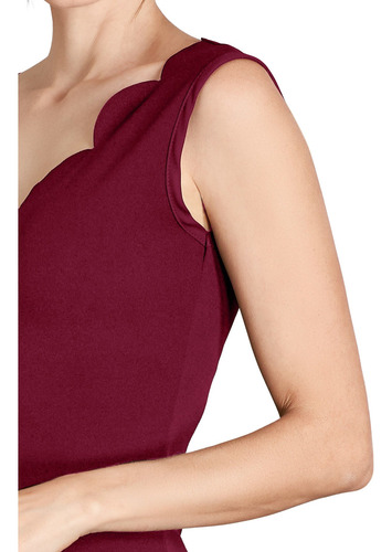 Imagen 3 de 4 de Vestido Mini Tinto