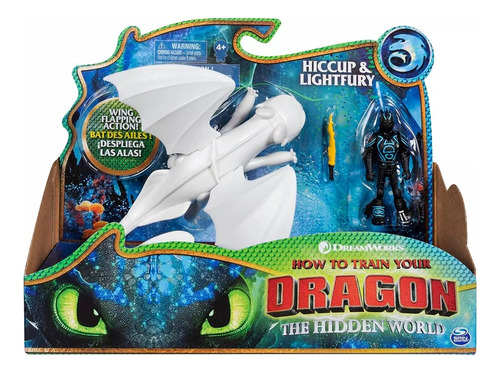 Figuras Como Entrenar Train Dragon Hiccup & Lightfury