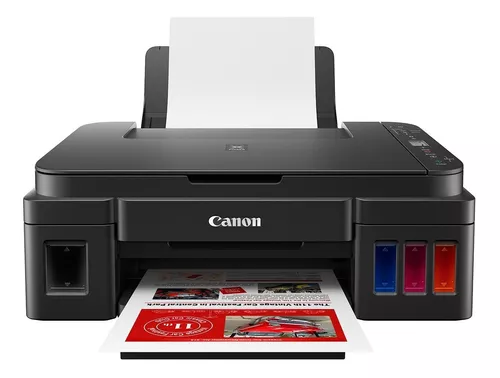 Impresora a color multifunción Canon Pixma G3110 con wifi negra 110V/220V  G3110