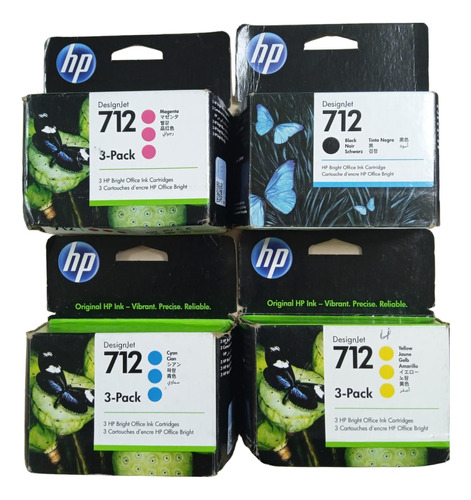 Kit De Tintas Tripack Hp # 712  