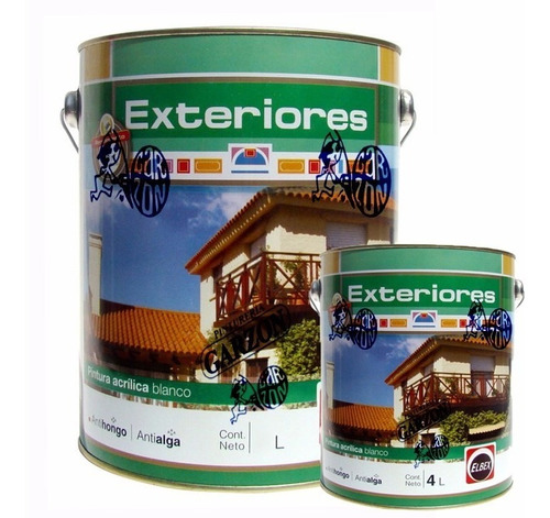 20l + 4l Pintura Elbex Exterior Antihongos Superlavable !