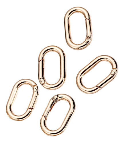 2 X 5 Anillos Ovalados De Resorte, Conector De Mosquetones,