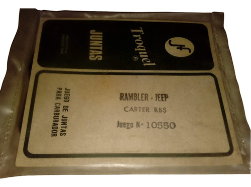 Juego Juntas Carburador Rambler / Jeep Carter Rbs 1 Boca