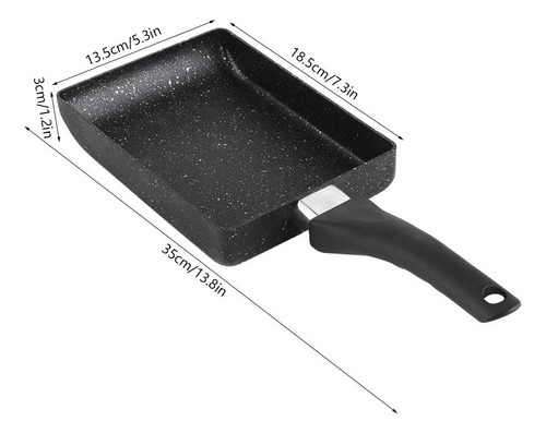 Sartén Rectangular Antiadherente Para Tortillas Y Desayuno