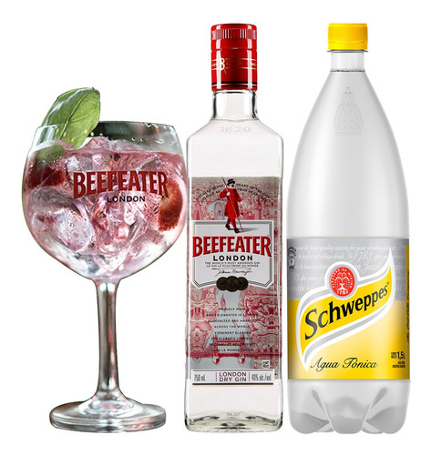 Gin Beefeater London Dry Gin + Tonica Schweppes + Copon 