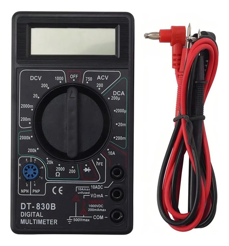 Tester Multimetro Digital Con Buzzer Escuela Electronica