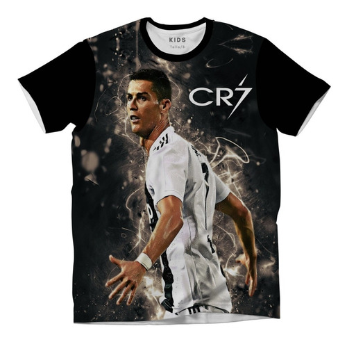 Playera Hombre Futbol Cristiano Ronaldo Juve Moda Full Print