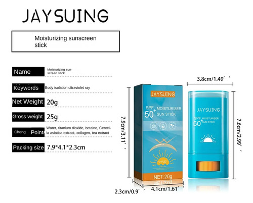 Protector Solar Coreano Jay Suing En Barra Spf 50+ 20gr