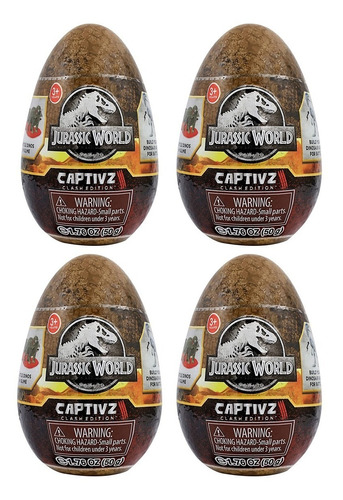 Figura Set Huevo Pack X4 Jurassic World Figura Coleccionable