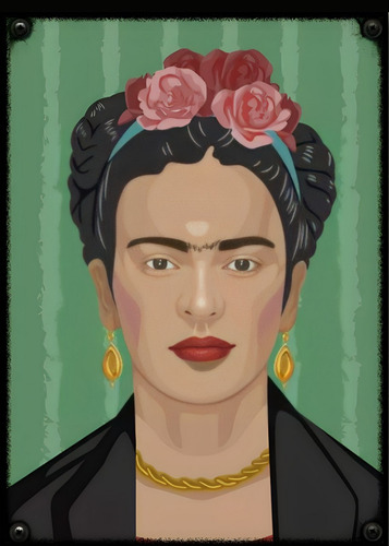 Póster Frida Kahlo Autoadhesivo 82x60cm #87