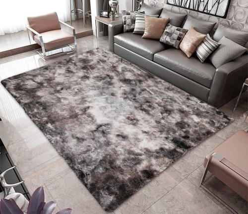 Alfombra Liviana Peluditas 200x300 Gris Jaspeada  