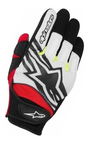 Guantes Para Moto Alpinestar Spartan Bco/roj/negro Moteros