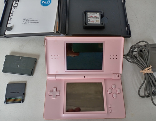 Nintendo Ds Lite Color Rosa Con Mario Kart Original Rosa (Usado)
