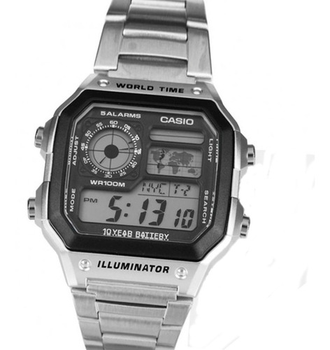 Reloj Casio Ae-1200whd Cronografo Temporizador Alarmas 10 Atm Envio Gratis Watch Fan Locales Palermo Y Saavedra