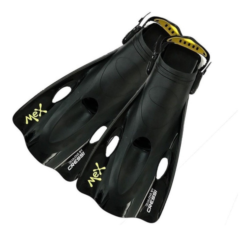 Aletas Cressi Mex Snorkeling Y Natacion Negra S / M - Pvr