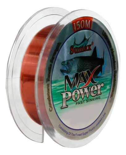 Línea de monofilamento Sumax Max Power 16,42 libras 0,30 mm 150 m