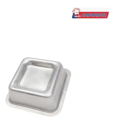 Molde Aluminio Ballerine Cuadrado Mini 6pcs C0889 Caparroz