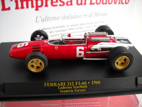 Ferrari F312 Ludovico Scarfiotti -mundial F1966-1/43-altaya