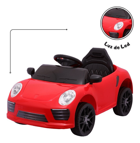 Carrinho Carro De Passeio Eletrico Infantil Com Som E Luz