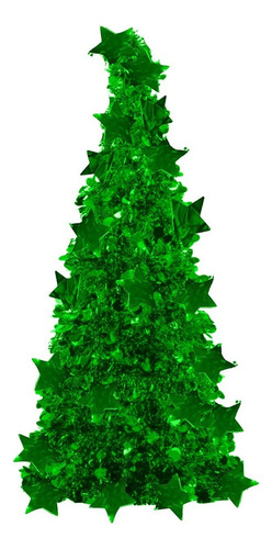 Arbol De Navidad Con Adornos Arbolito 26x10cm Pino De Mesa Color Verde