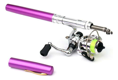Kit Telescópico De Caña De Pescar Plegable Con Bolsillo