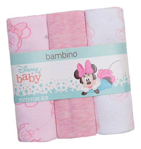 Tutitos Tutos Para Bebe Bambino Set 3 De Algodón Disney