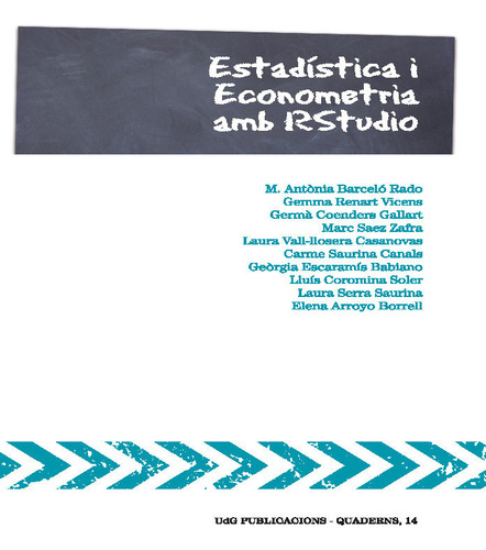 Estadística I Econometria Amb Rstudio (libro Original)