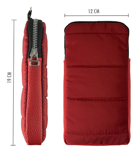 Imagen 2 de 7 de Cartera Porta Celular Bandolera Morral Regulable Puffer