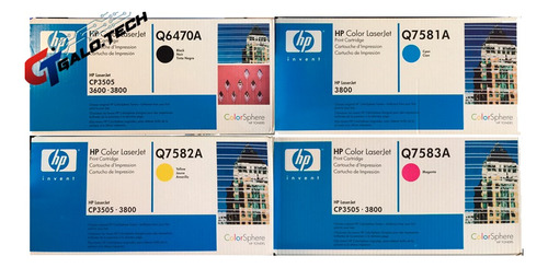 Toner Original  Hp  Para Impresoras Hp Cp3505 Yhp Laser 3800